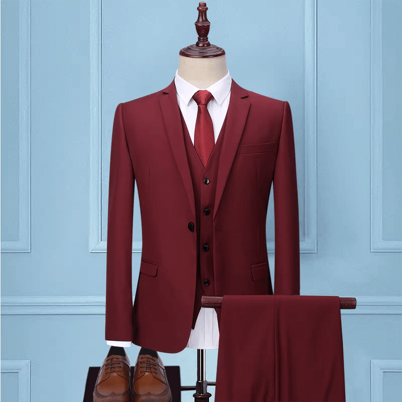 Red Suit Tailor Fit